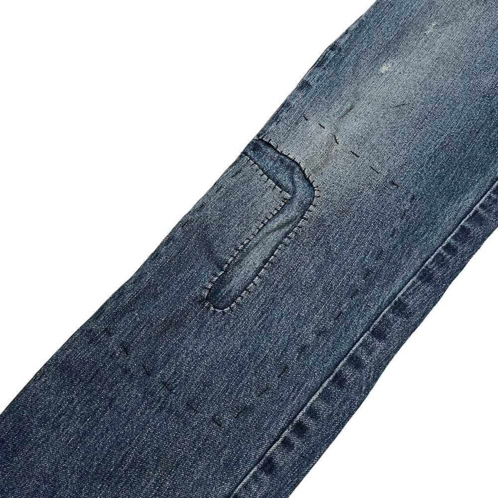 Levis 505 Selvedge Jeans Repaired - image 5