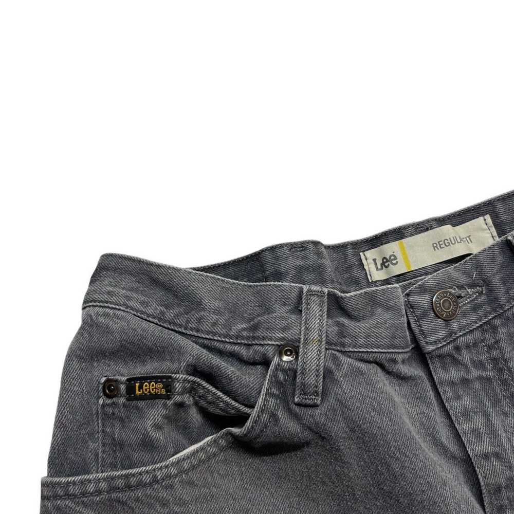 Vintage Lee Regular Fit Jeans Grey - image 3