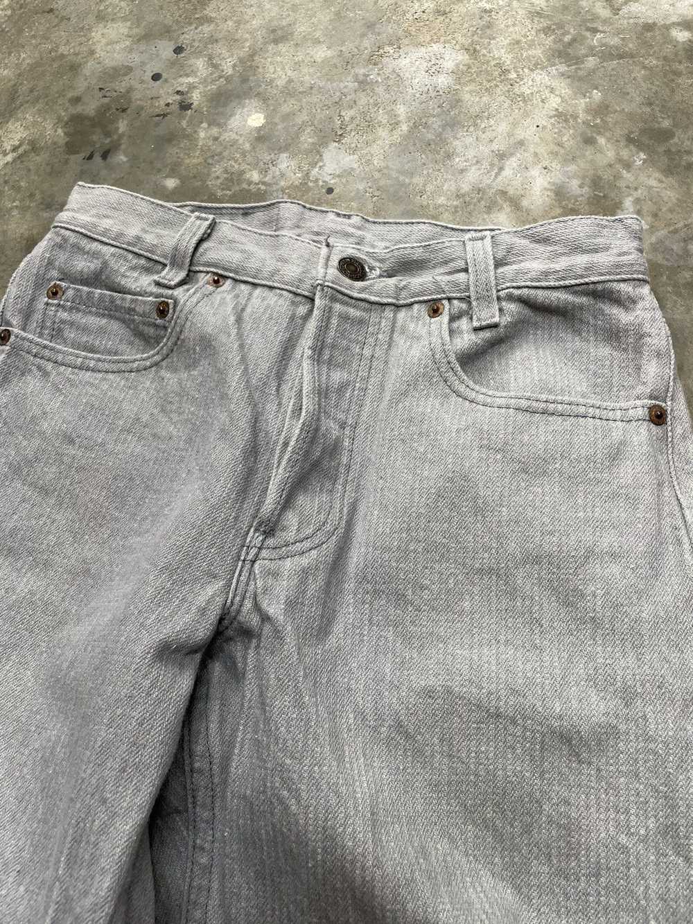 80’s Levi’s 701 Striped Denim Jeans - image 3