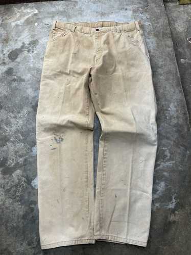 Faded Dickies Canvas Carpenter Pants