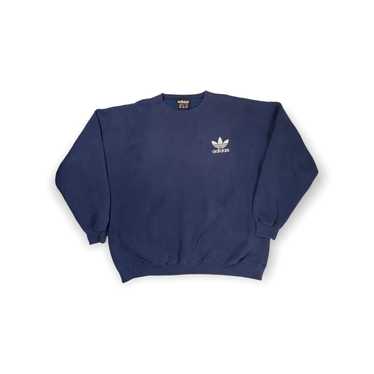 Y2K Adidas Navy Blue Sweatshirt Kanye