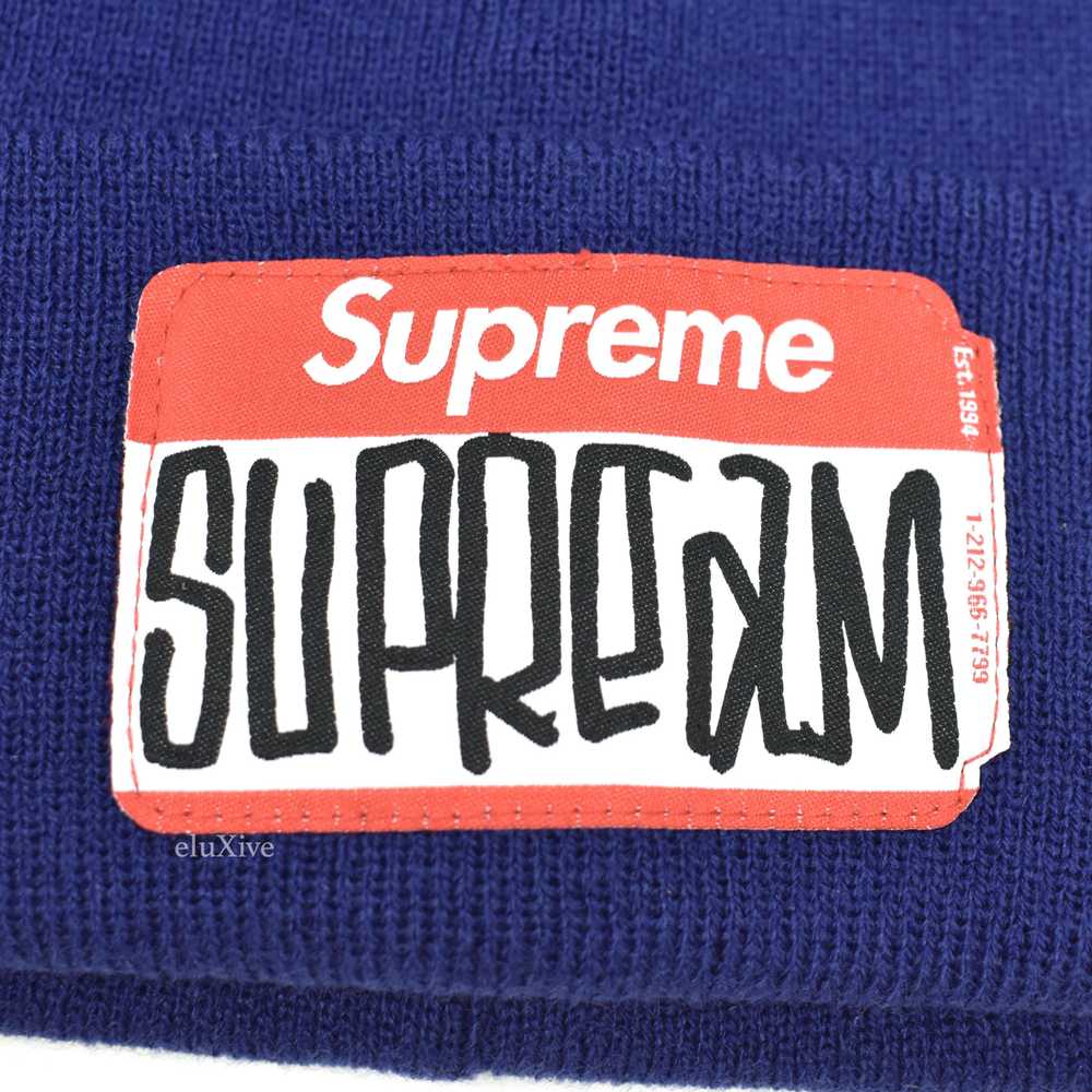 Supreme Gonz Name Tag Beanie (Navy) DS - image 3