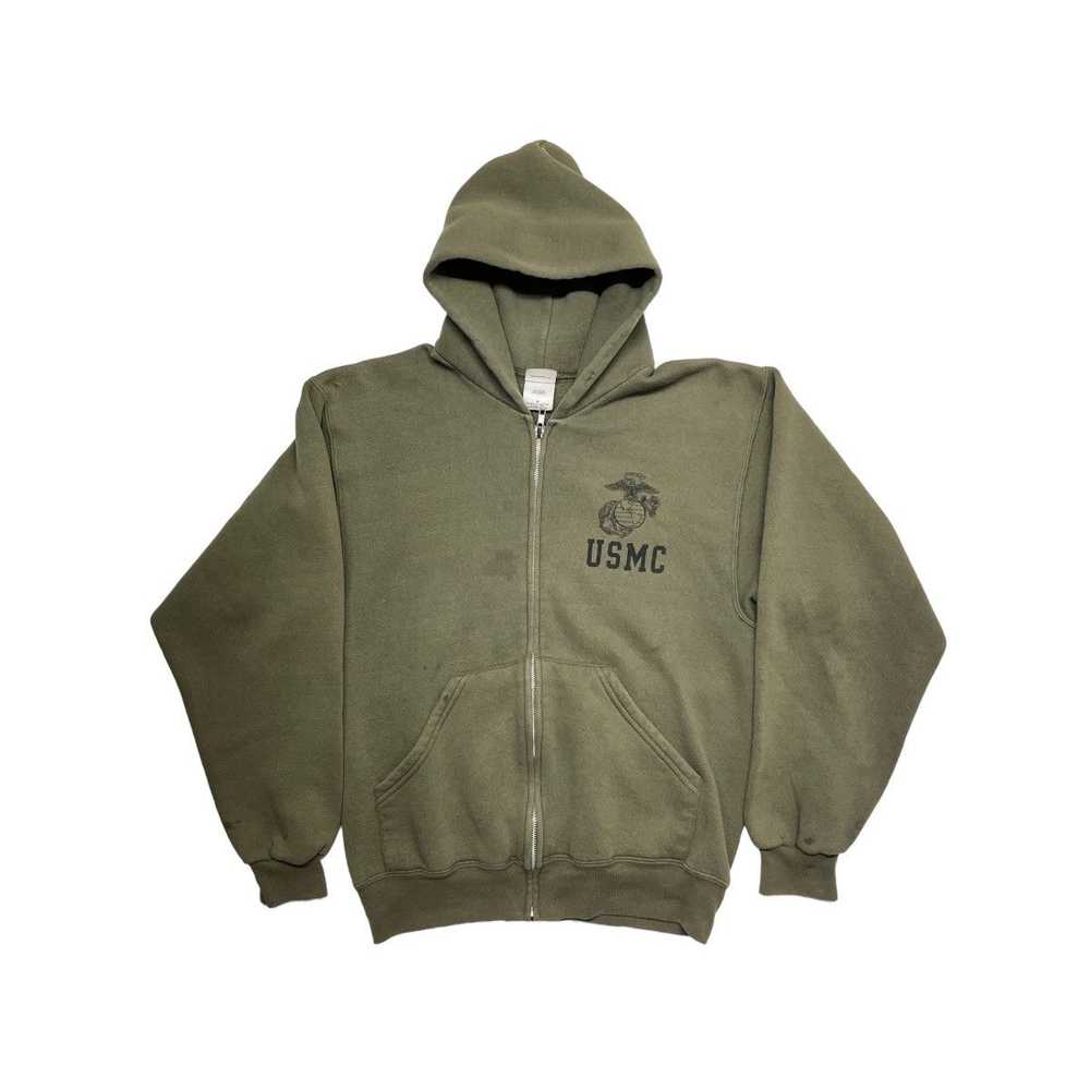 90s USMC Zip Hoodie Soffee - image 1