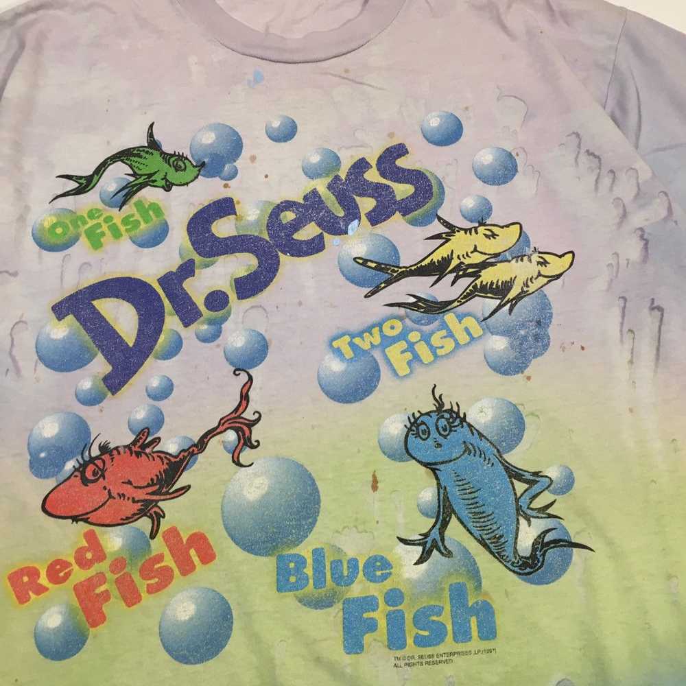 Vintage Dr. Seuss One Fish Two Fish Tee Shirt - image 2