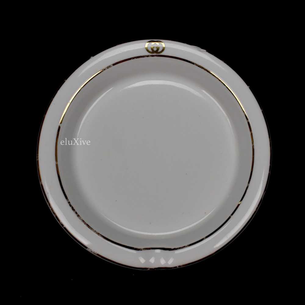 Gucci Vintage 'GG' Logo Ceramic Ashtray - image 2