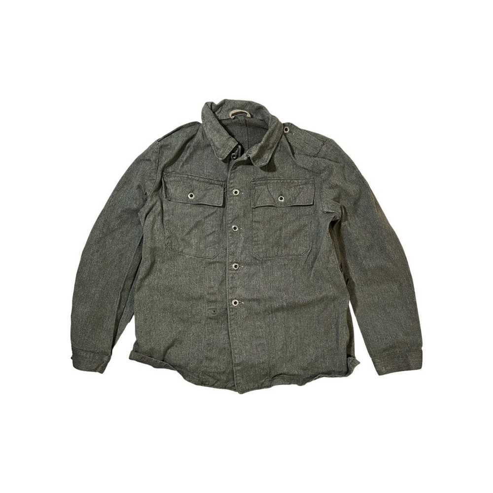 40s/50s Salt & Pepper Canvas Work Jacket - image 1