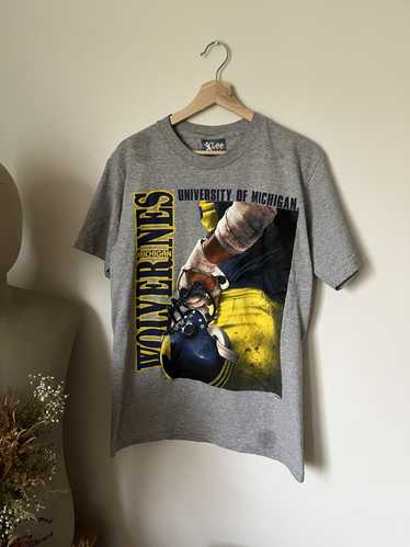 90s Michigan Wolverines Nutmeg Team Tee