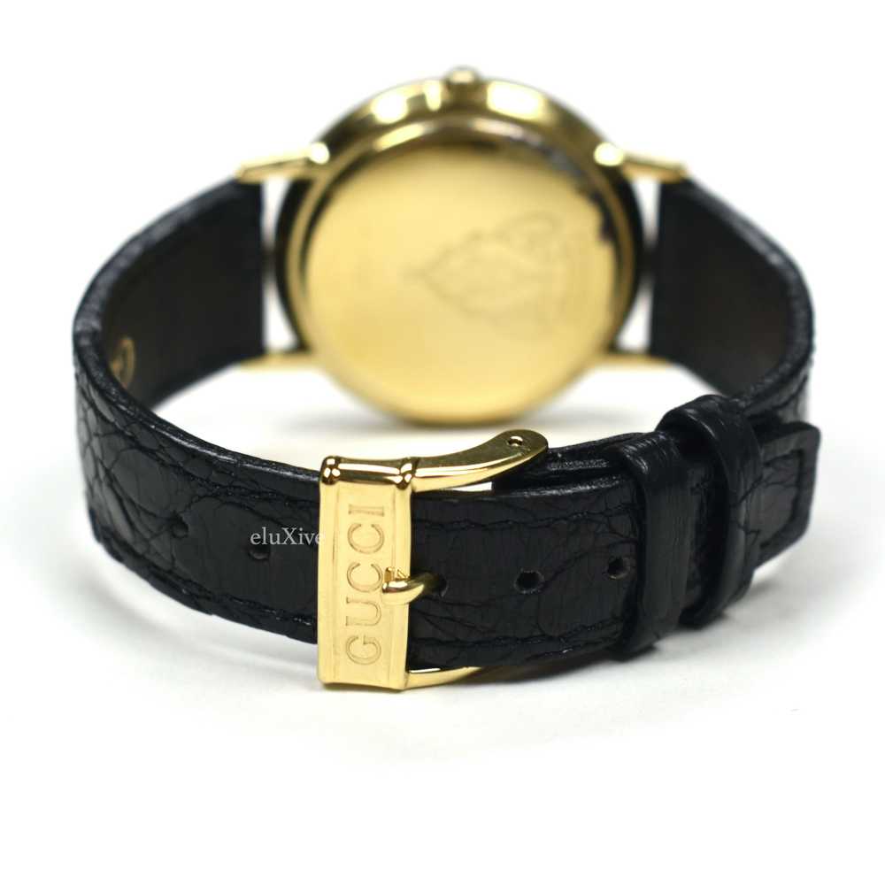 Gucci 3000M Gold Web Dial Watch - image 6