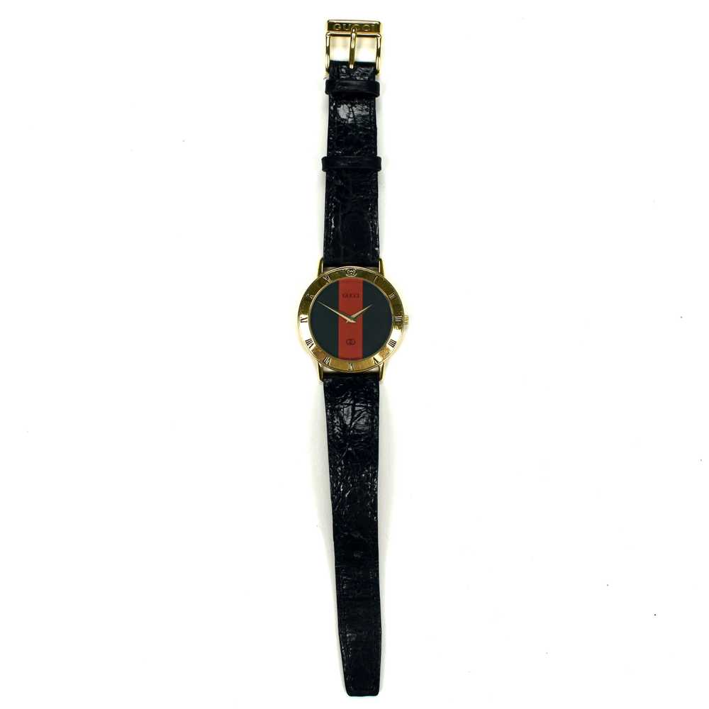 Gucci 3000M Gold Web Dial Watch - image 7