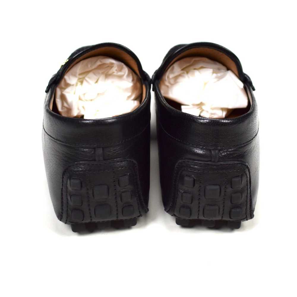 Gucci Black Leather Horsebit Driving Loafers - image 6