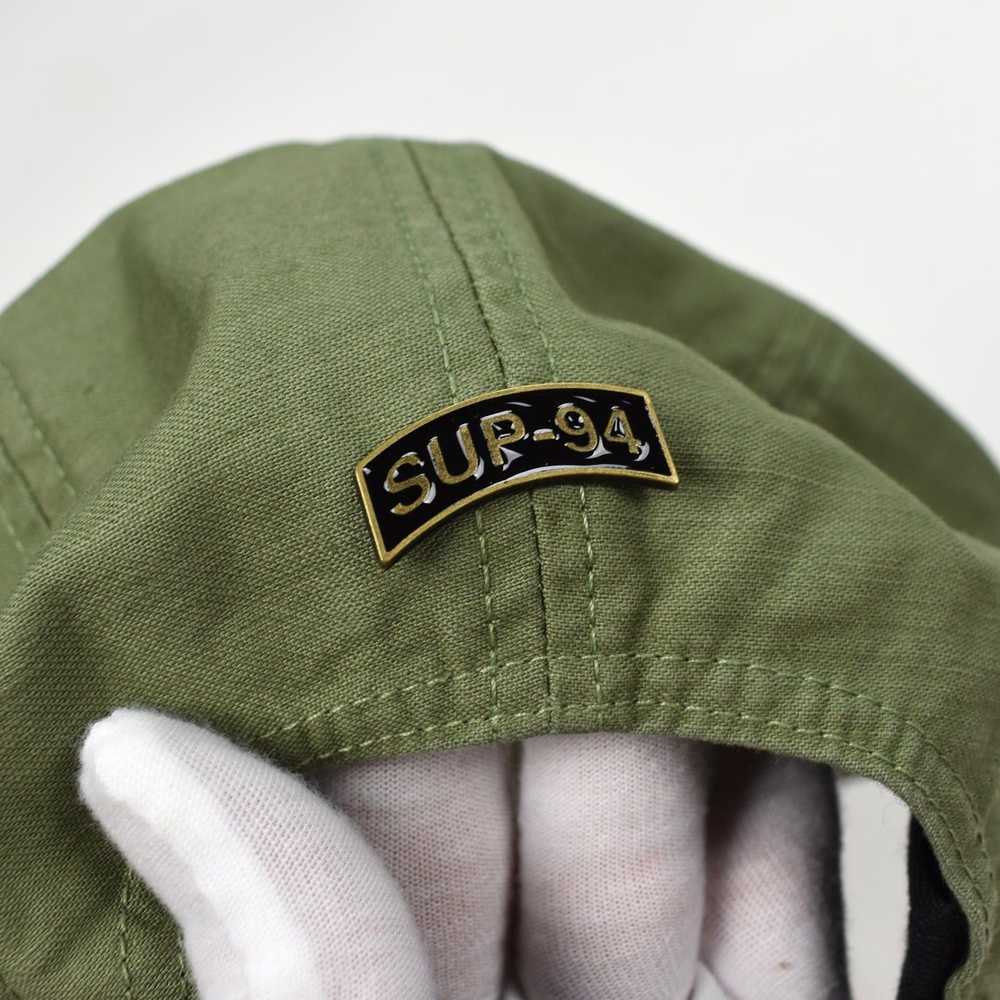 Supreme Olive Military Box Logo Camp Cap Hat w/ P… - image 5