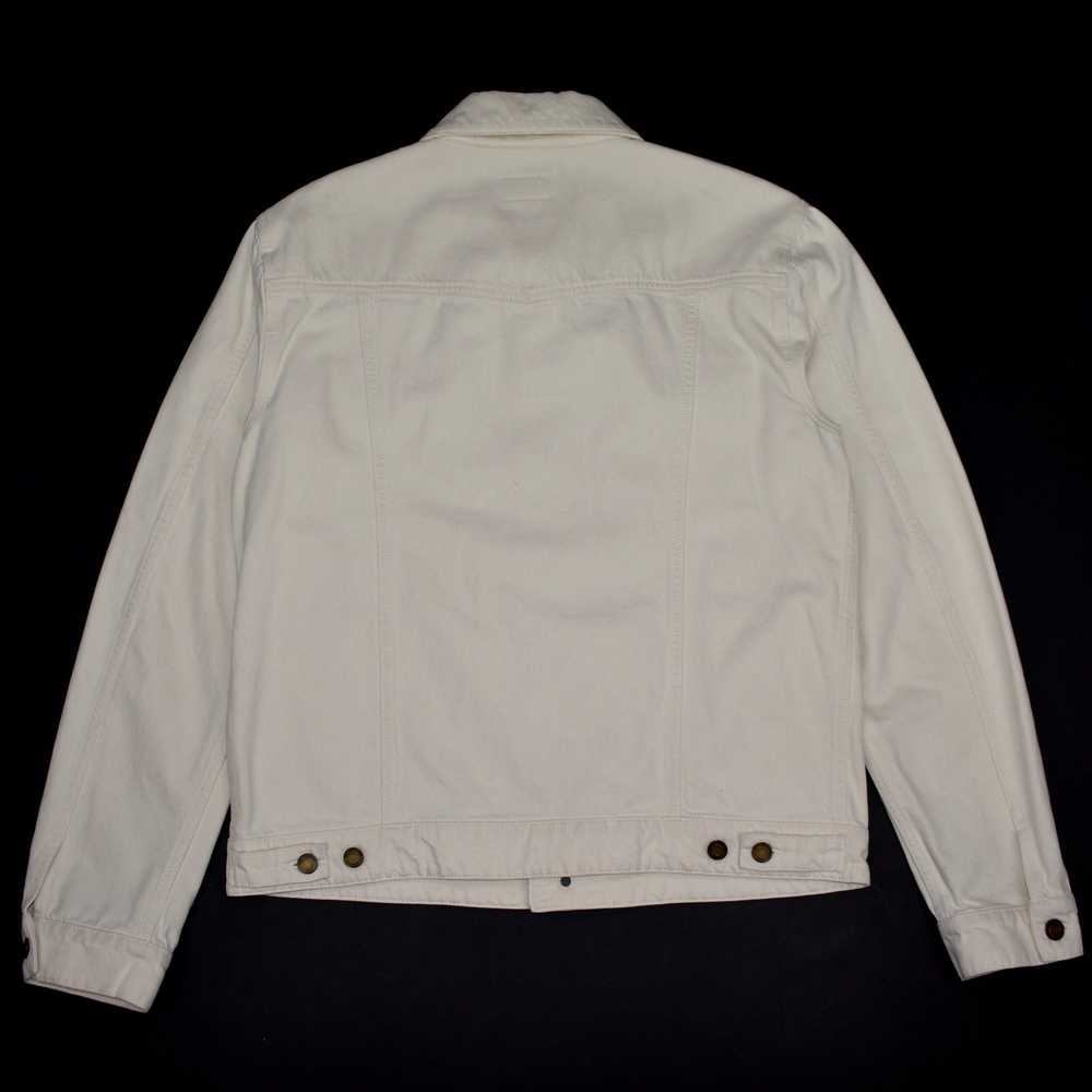 Saint Laurent Cream White Denim Trucker Jacket - image 2