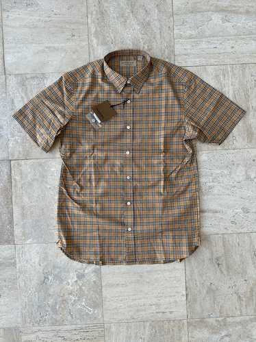 Burberry Beige Archive Check Button Down Shirt - image 1