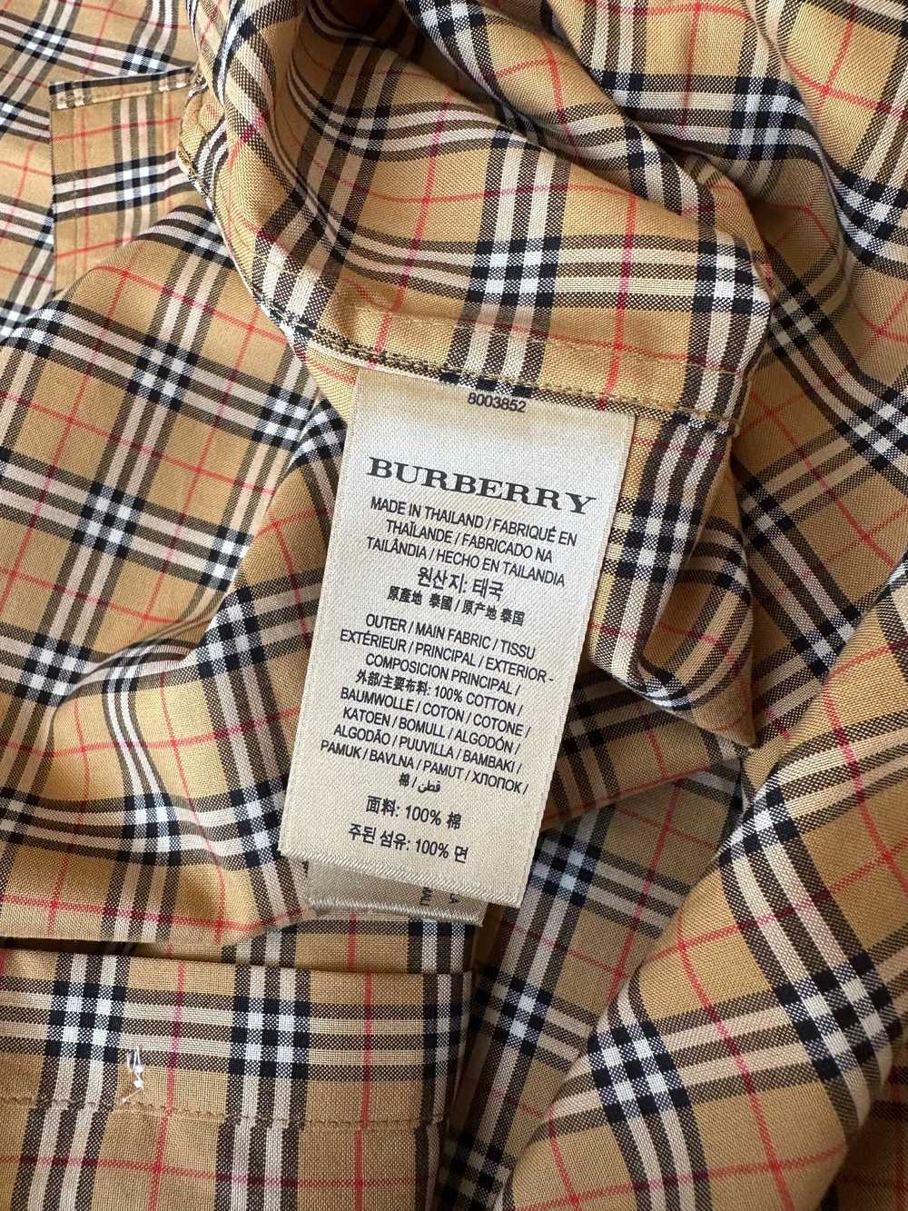 Burberry Beige Archive Check Button Down Shirt - image 7