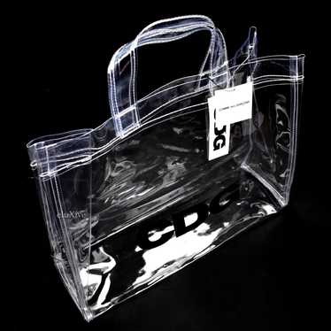 CDG Logo Clear Transparent Plastic PVC Vinyl Tote… - image 1