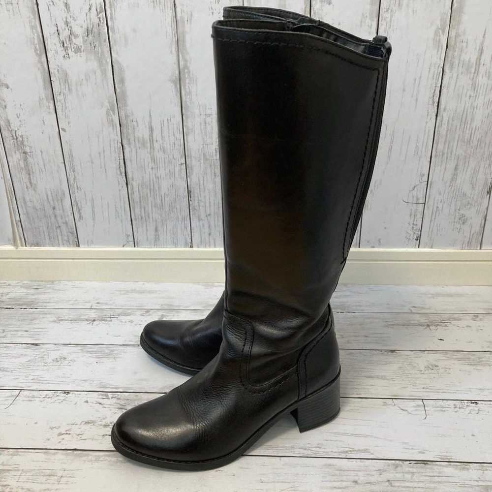 Giano Valentino Long Boots EU37 Black Genuine Lea… - image 1