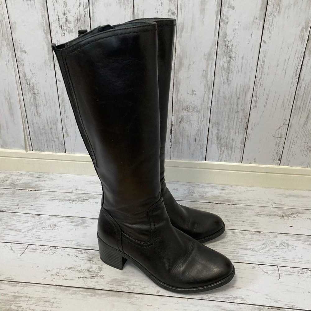 Giano Valentino Long Boots EU37 Black Genuine Lea… - image 2