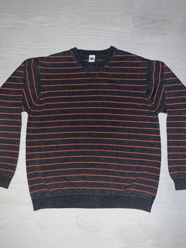 Gap × Vintage Gray Striped GAP Knit Sweater