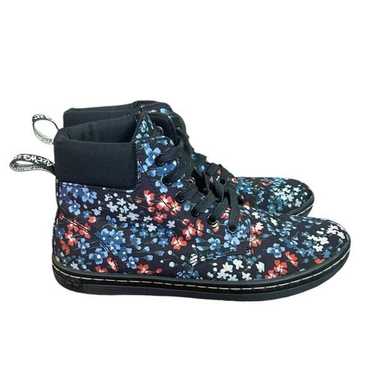 Dr. Martens Black Floral Maelly Vegan Canvas Boot 