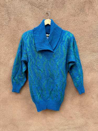 Rayon Blend Shawl Neck Sweater by Wenjilli - image 1