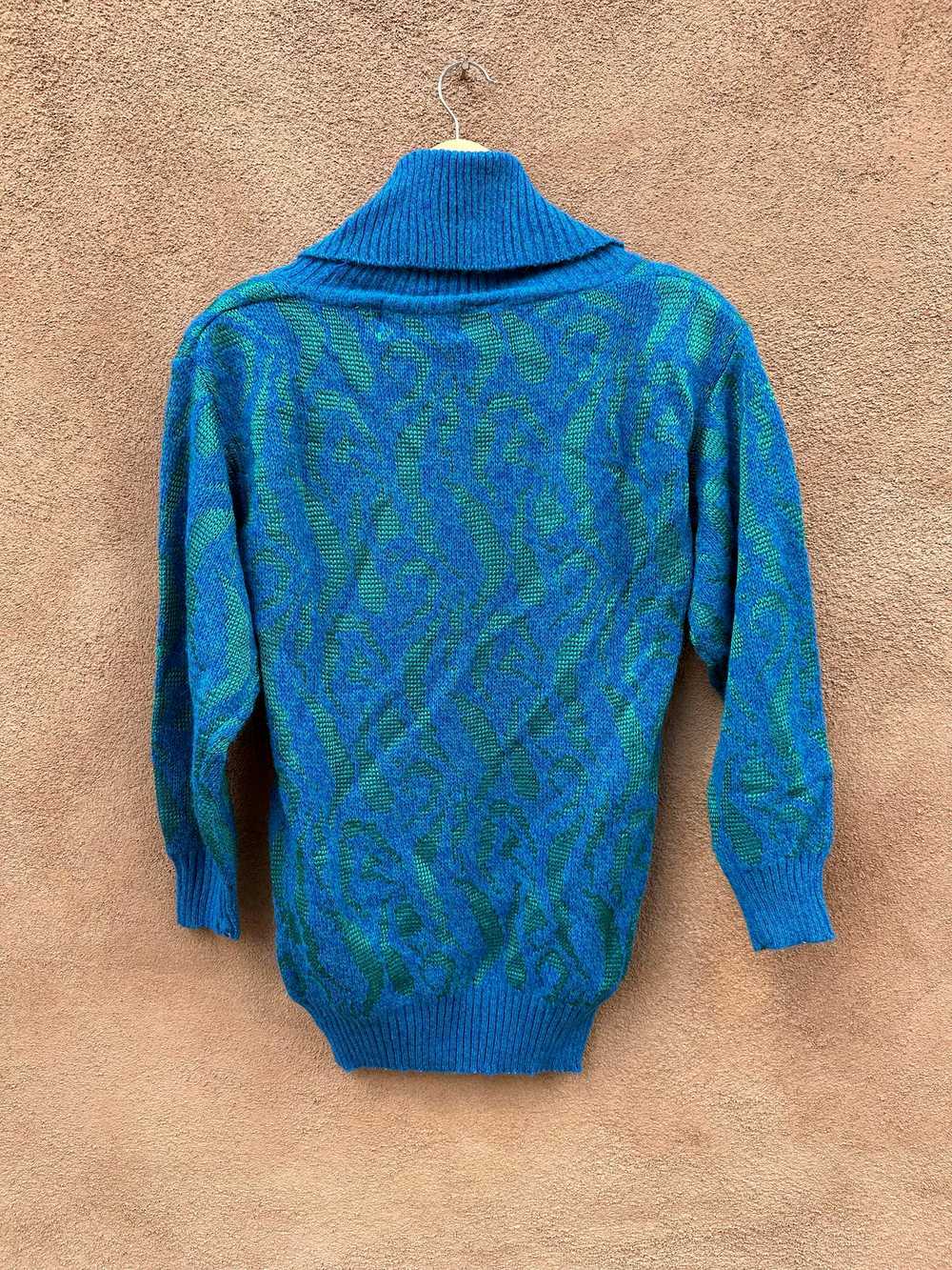 Rayon Blend Shawl Neck Sweater by Wenjilli - image 4