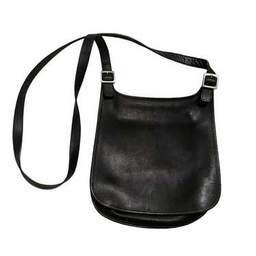 Vintage COACH 9131 Legacy Saddle Black Leather Fl… - image 1