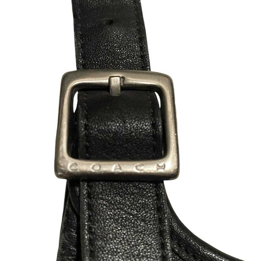 Vintage COACH 9131 Legacy Saddle Black Leather Fl… - image 2