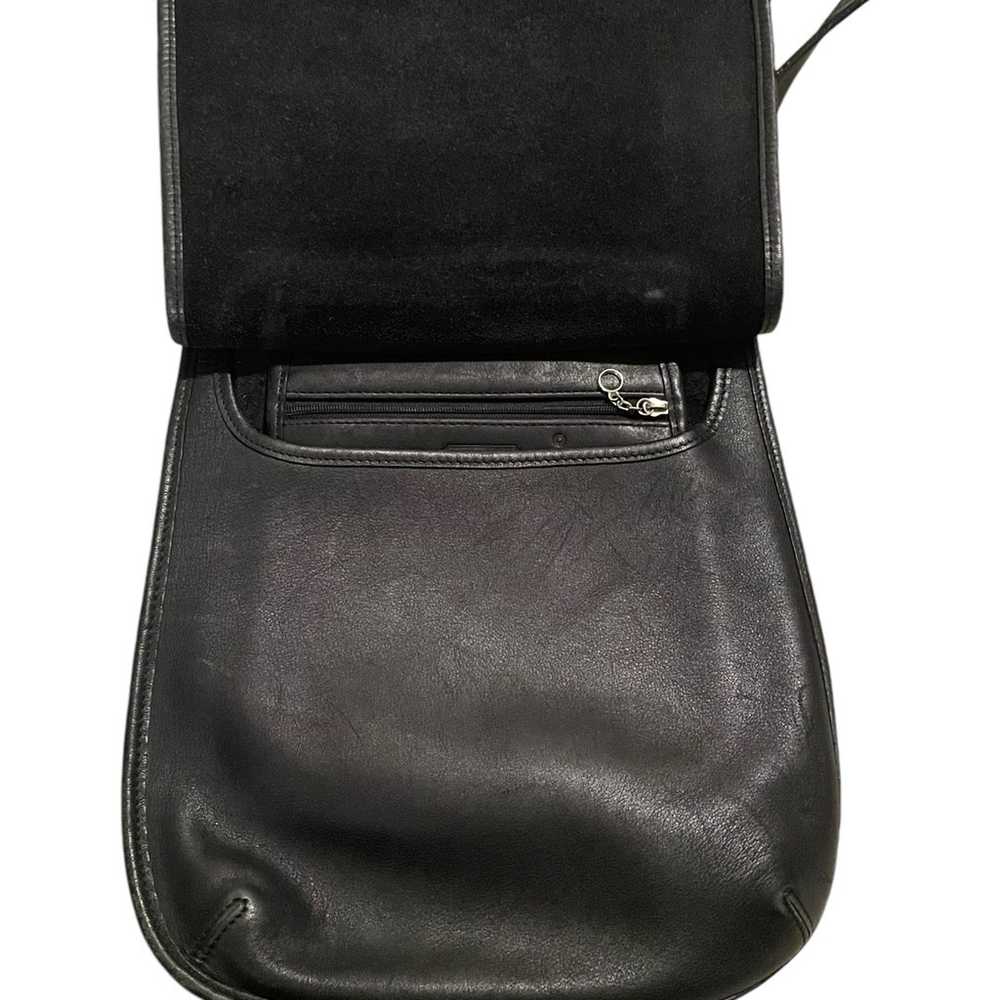 Vintage COACH 9131 Legacy Saddle Black Leather Fl… - image 7