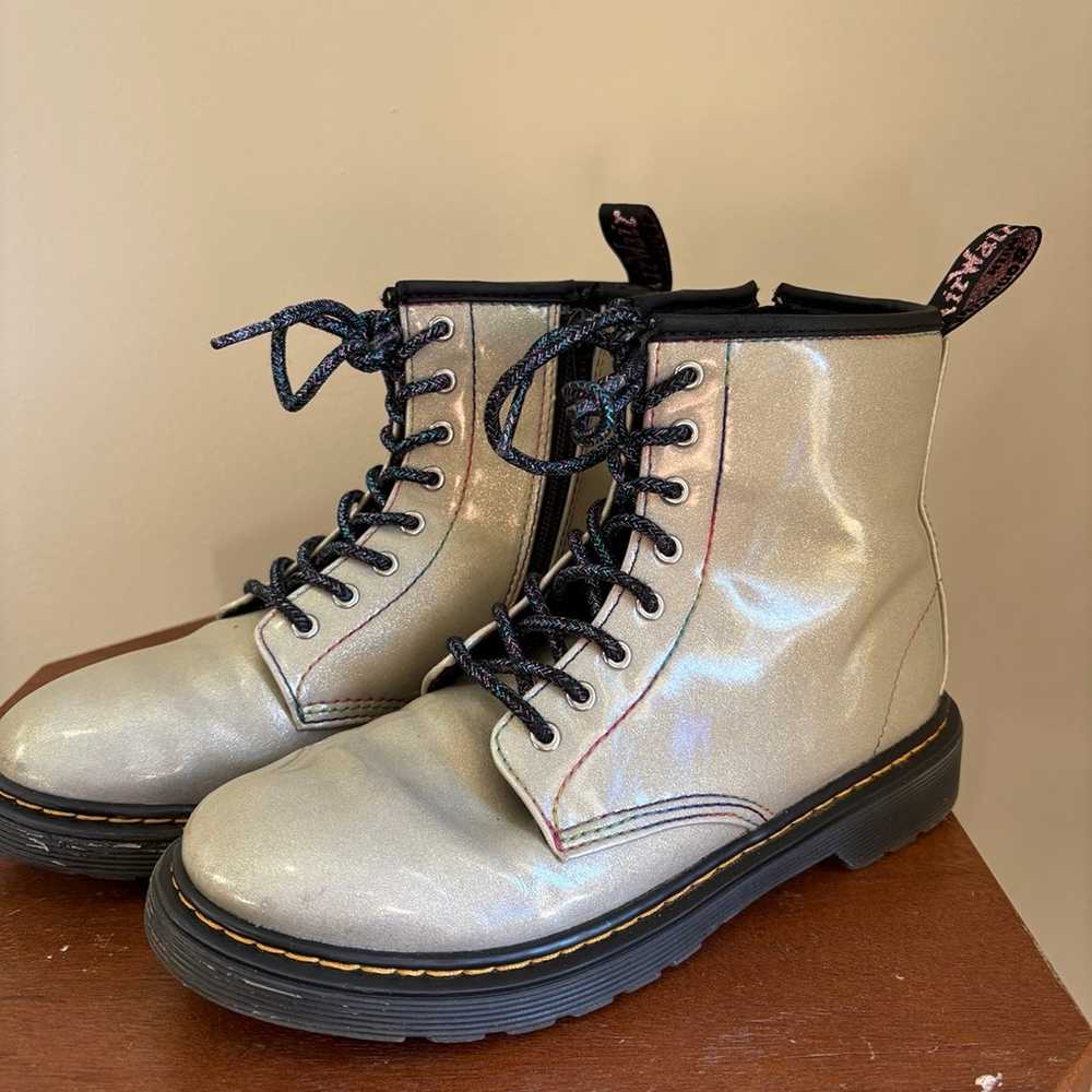 Dr. Martens 1460 Sparkle Rays Lace Up Boots Size 5 - image 2