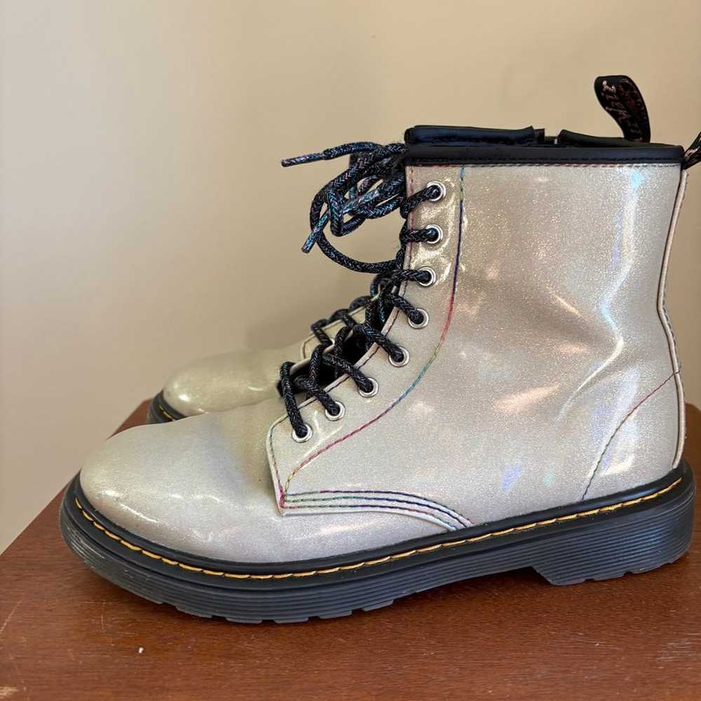 Dr. Martens 1460 Sparkle Rays Lace Up Boots Size 5 - image 3