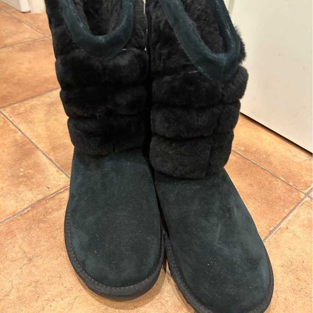 UGG sheepskin boots in black. - image 1