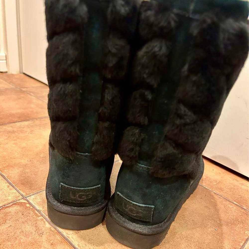 UGG sheepskin boots in black. - image 2