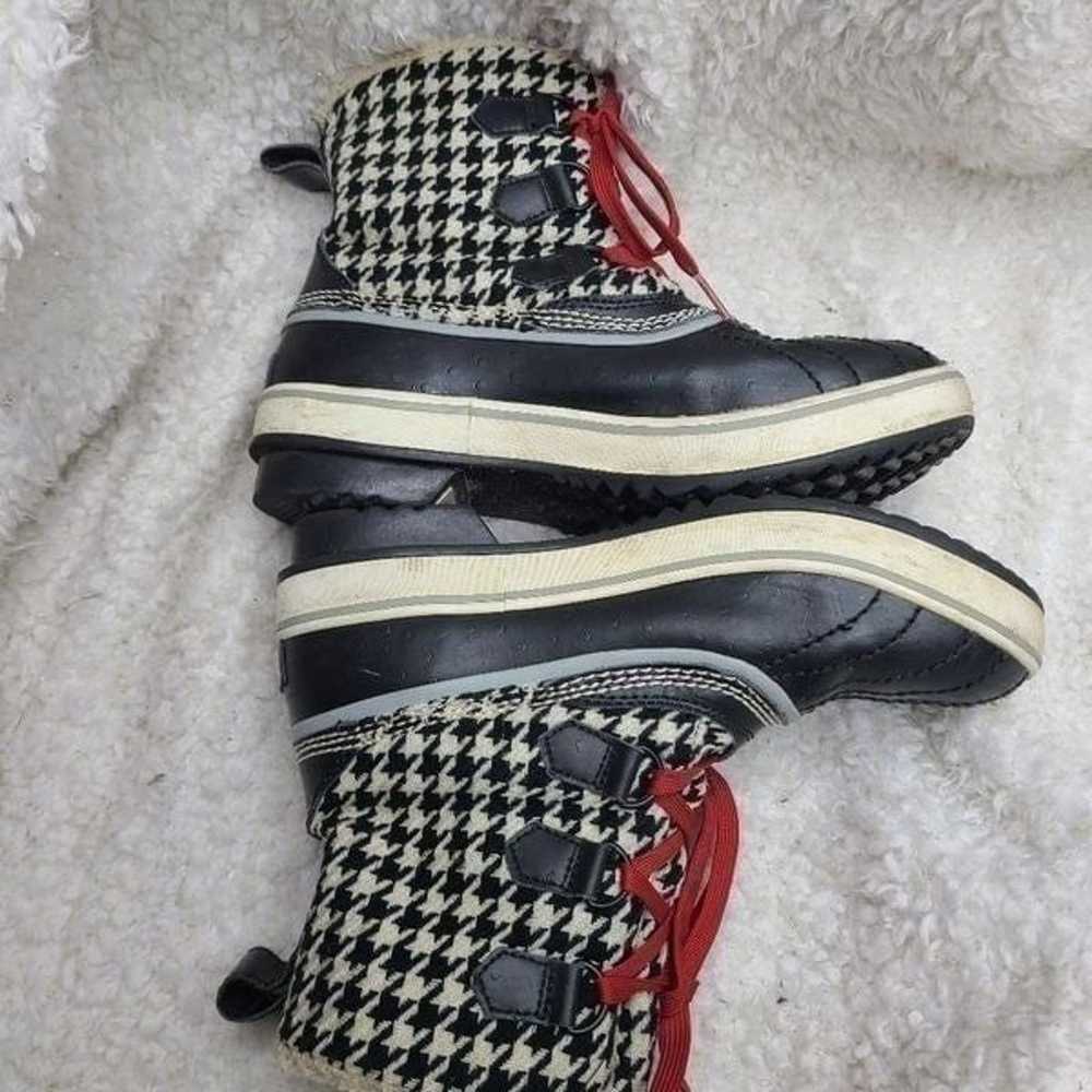 Sorel Black Houndstooth Tivoli Waterproof Lined B… - image 10