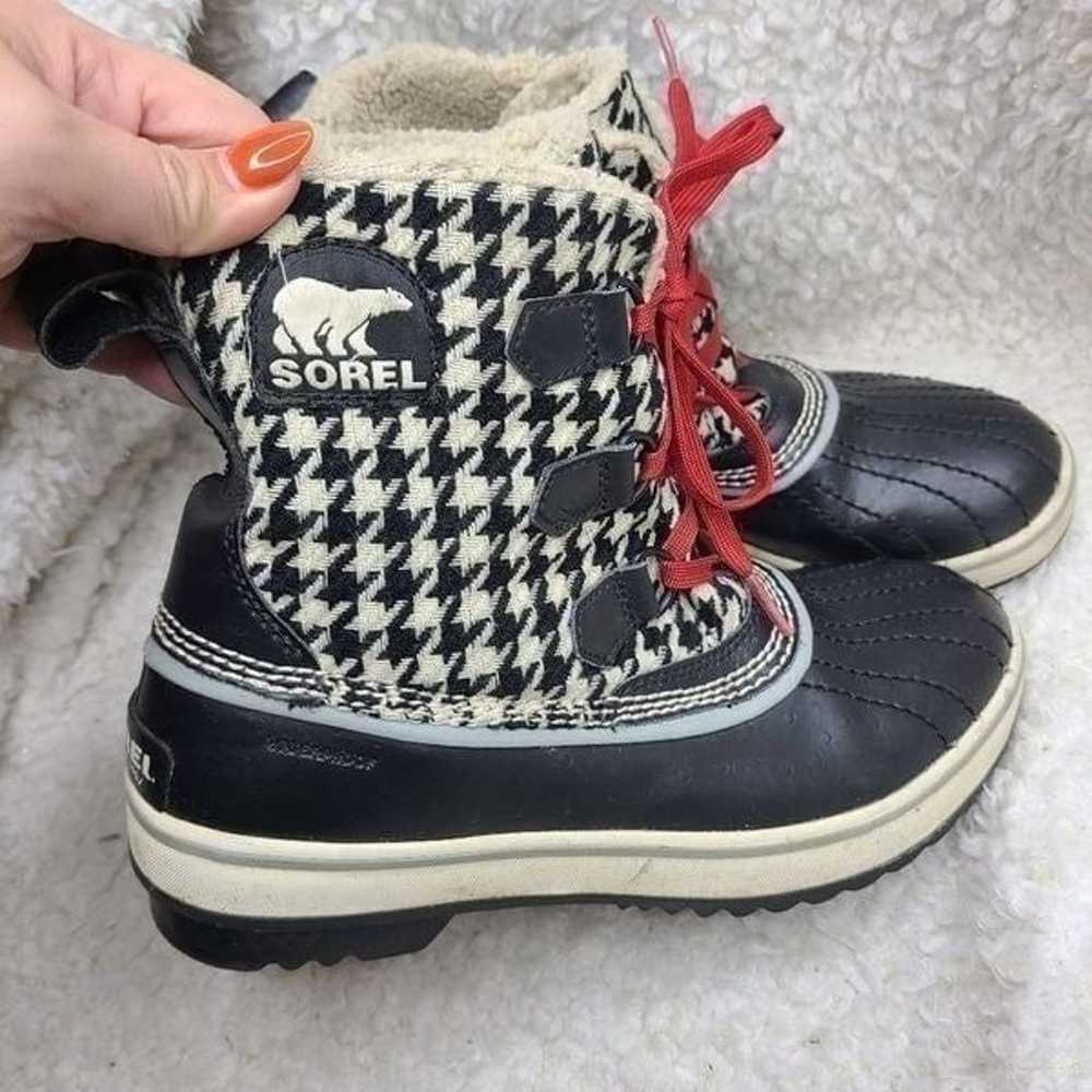 Sorel Black Houndstooth Tivoli Waterproof Lined B… - image 2