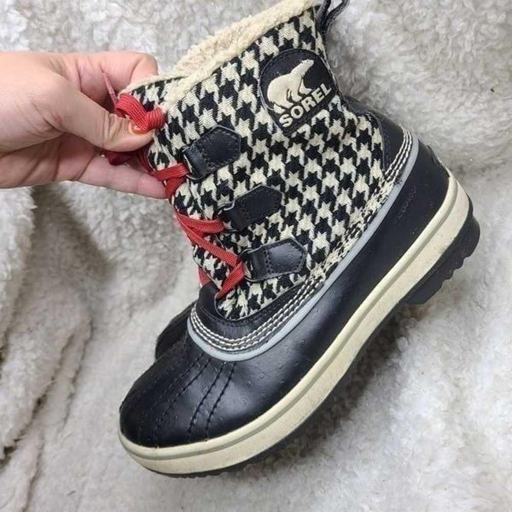 Sorel Black Houndstooth Tivoli Waterproof Lined B… - image 6