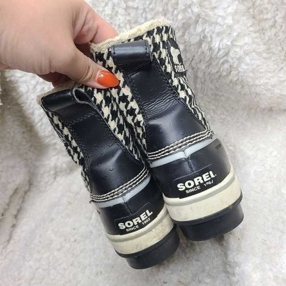 Sorel Black Houndstooth Tivoli Waterproof Lined B… - image 7