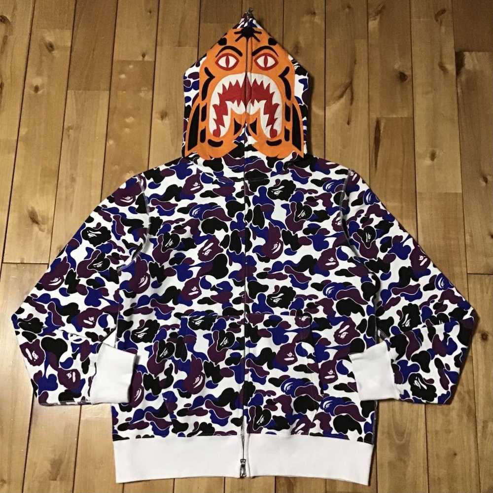 Bape 🔥Hong Kong color camo🔥 tiger full zip hood… - image 1