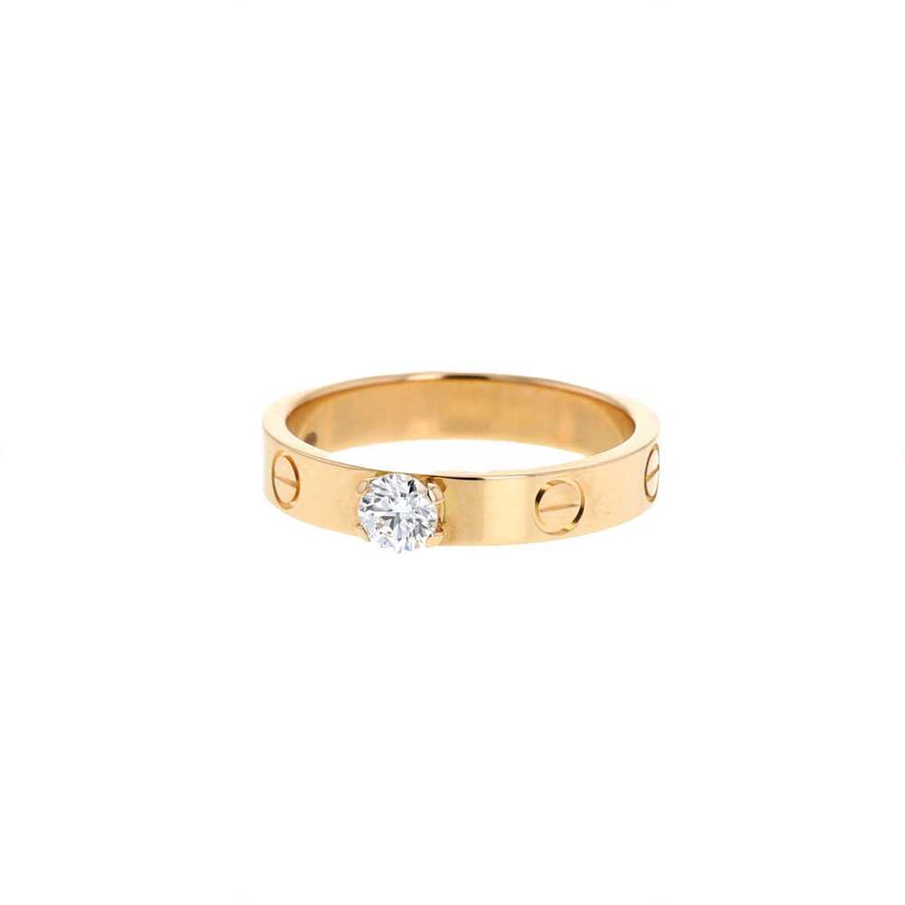 Cartier Love solitaire ring in pink gold and diam… - image 1