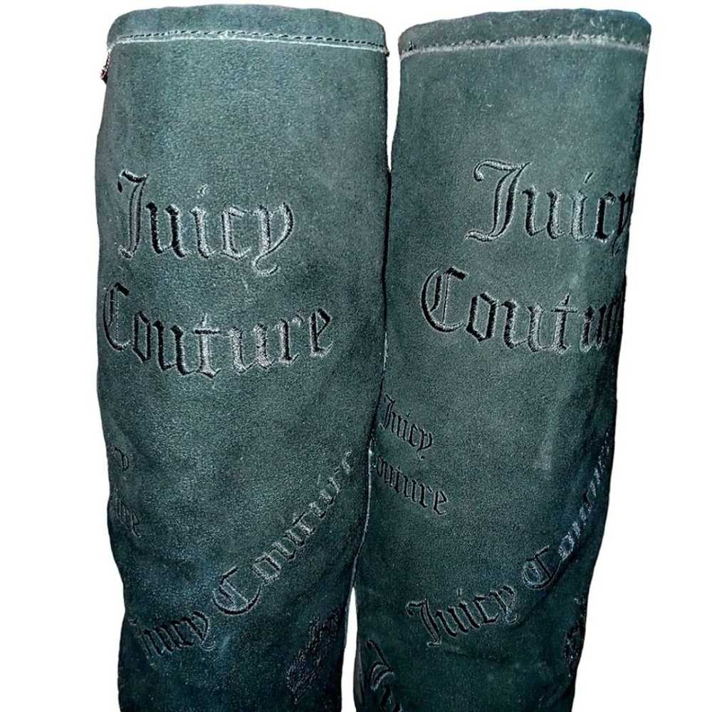 Juicy Couture Long Suede Sherpa Lined Boots size … - image 10