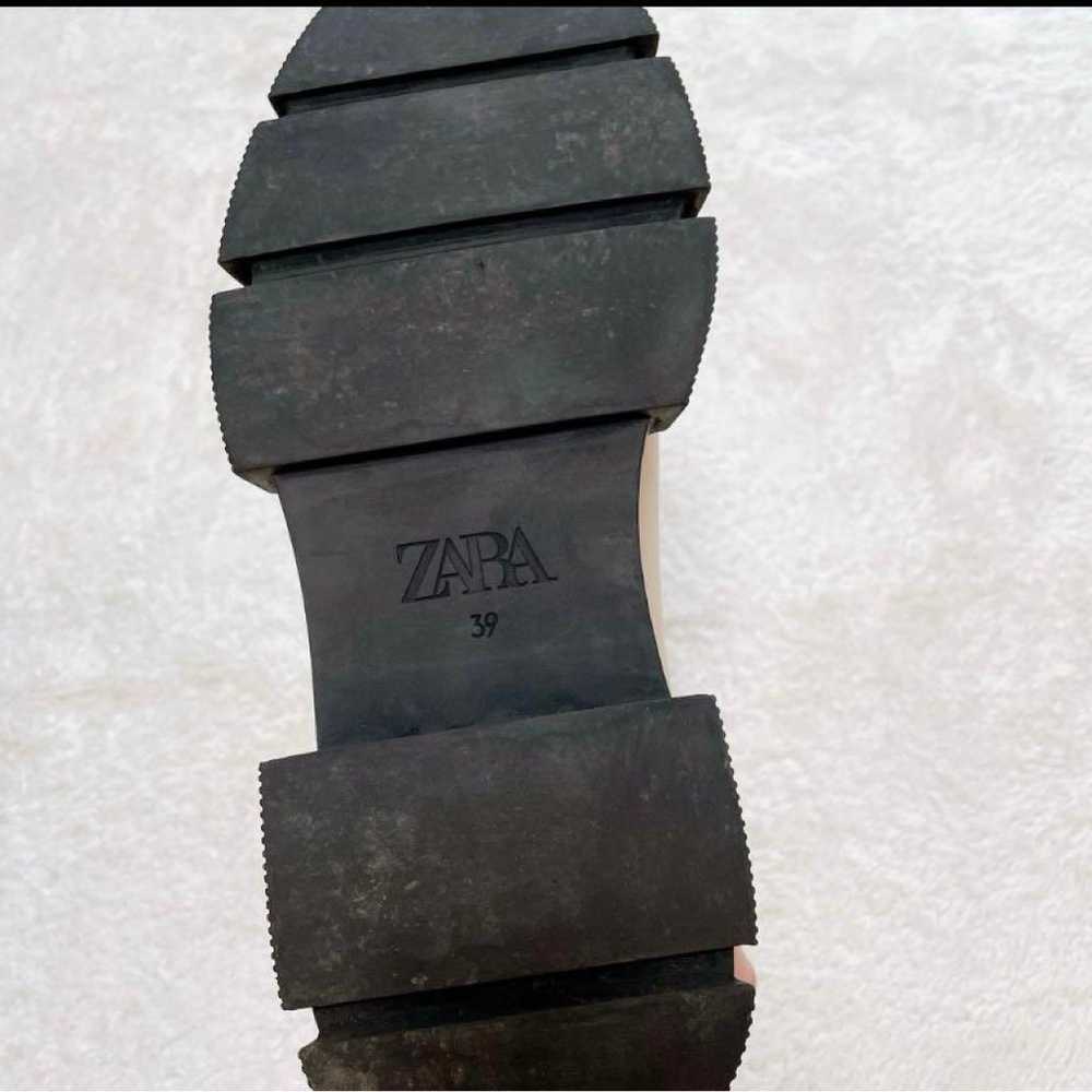 Rare ZARA Track Sole Real Leather Side Gore Boots… - image 7