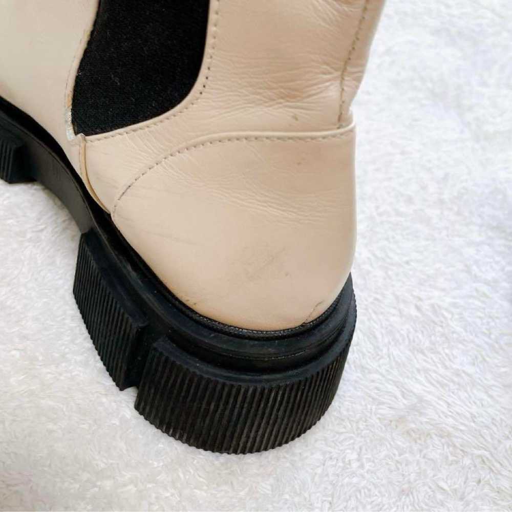 Rare ZARA Track Sole Real Leather Side Gore Boots… - image 9