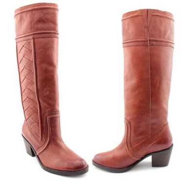 Fossil Felicia Chili Brown Tall leather riding boo