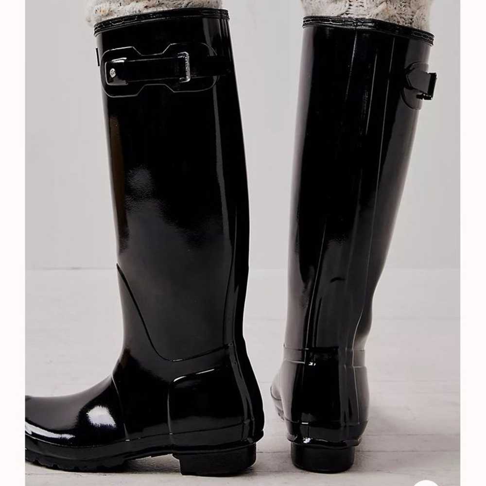 Hunter Wellies-glossed black - image 1