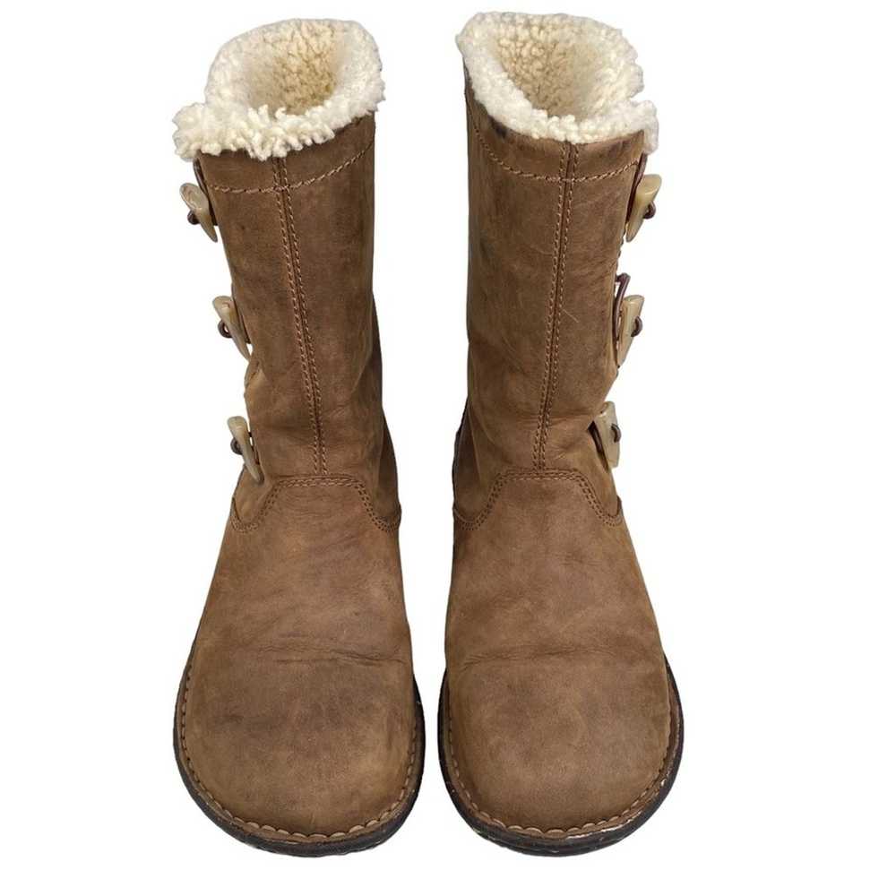 UGG Women’s Kona Brown Leather Sheepskin Mid Calf… - image 3