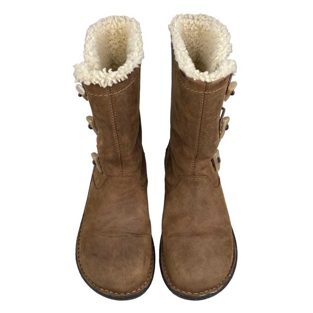 UGG Women’s Kona Brown Leather Sheepskin Mid Calf… - image 4