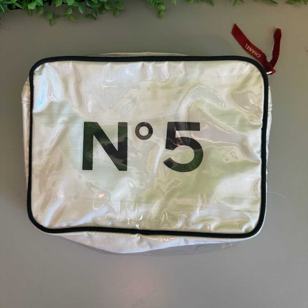 Vintage 1988 Chanel No5 Zip Pouch Makeup Bag Rare… - image 12