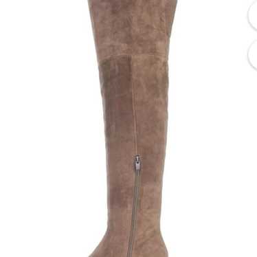 Via Spiga Ophira Boots Dark Taupe Suede Leather O… - image 1