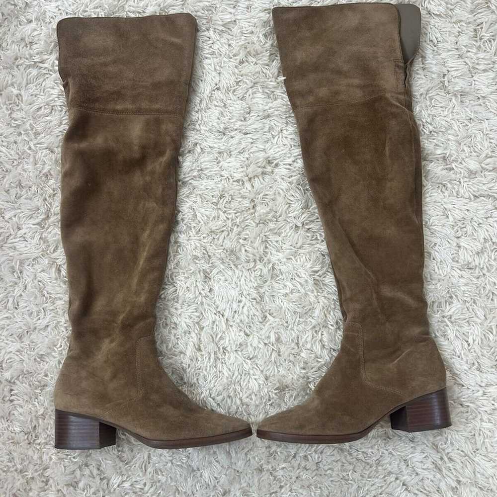 Via Spiga Ophira Boots Dark Taupe Suede Leather O… - image 3