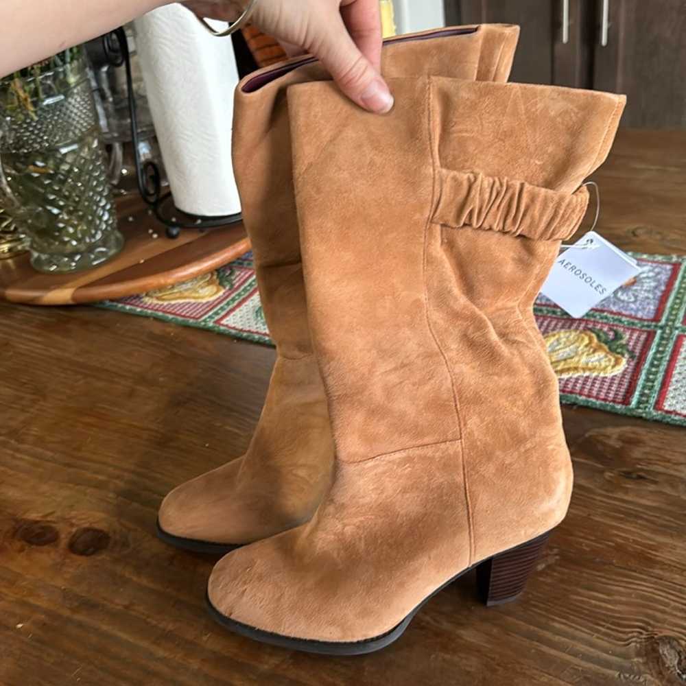 Aerosoles liki tan suede Boots - image 2