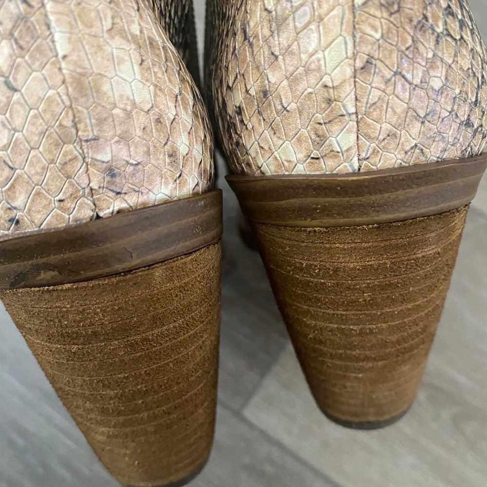 Vince Camuto Gravana Snakeskin Leather Knee High … - image 6